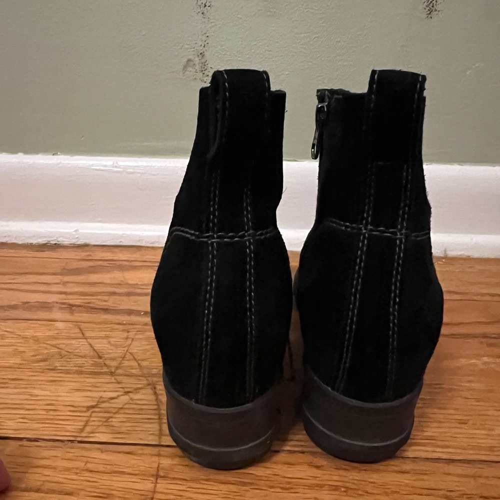 Sorel Suede Boots Black Women Size 8 Winter - Picture 3 of 7